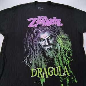 Rob Zombie Dragula Band Graphic Crew Neck T Shirt Mens Size 2XL Black